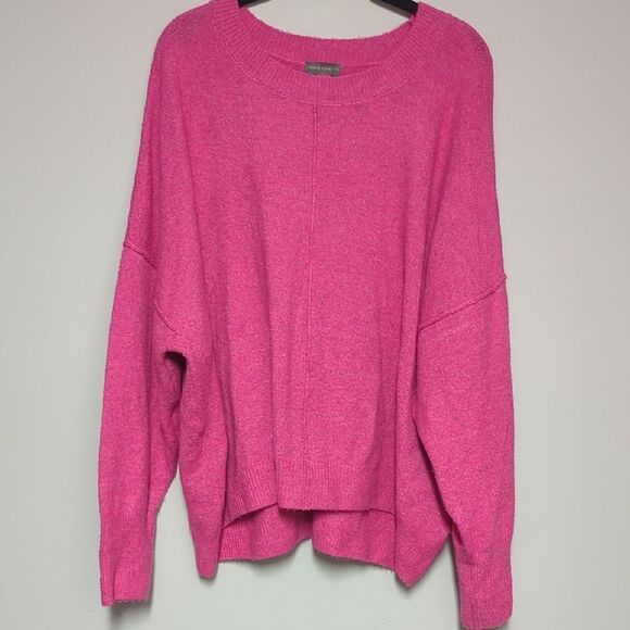 Vince Camuto Vibrant Pink Crew Neck Sweater - Picture 1 of 6